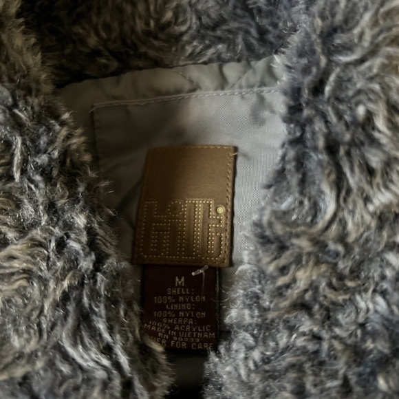 Tilt women’s gray sherpa nylon jacket M - Picture 5 of 5